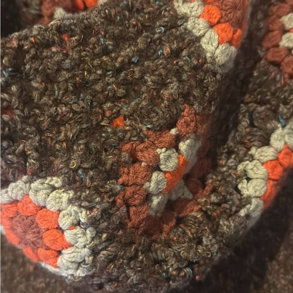 Anthropologie/Oilily Floral Embroidered Brown Sweater - Picture 6 of 6